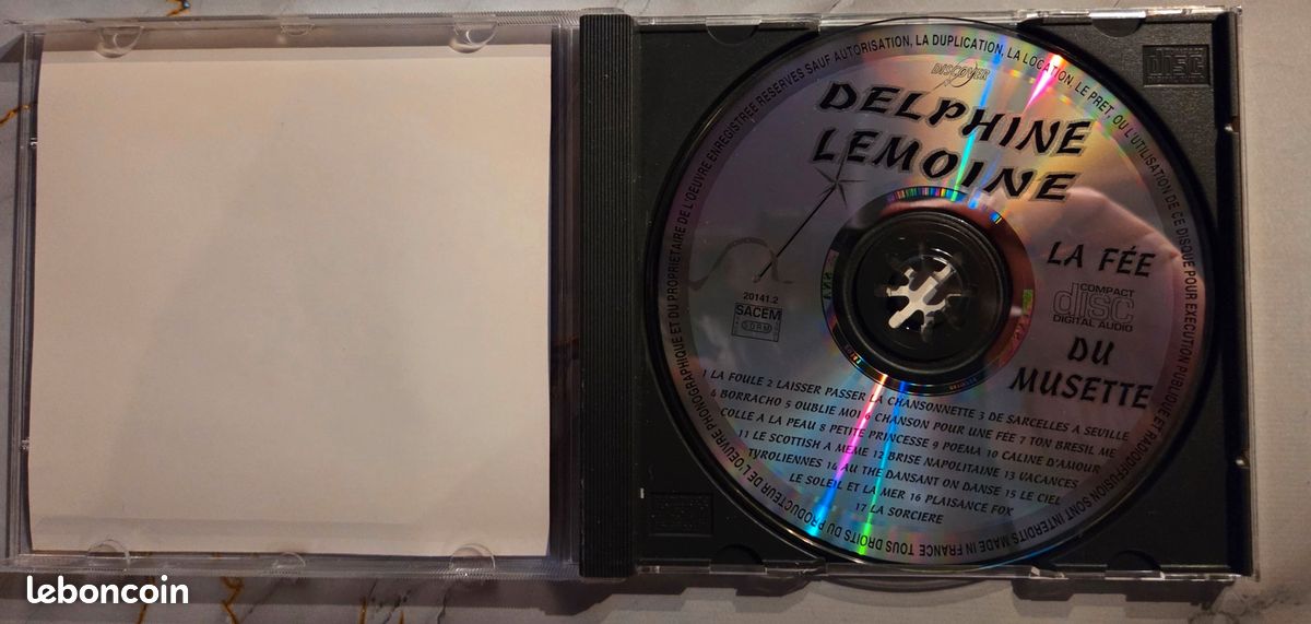 CD Delphine Lemoine - La fée du musette - CD - Musique