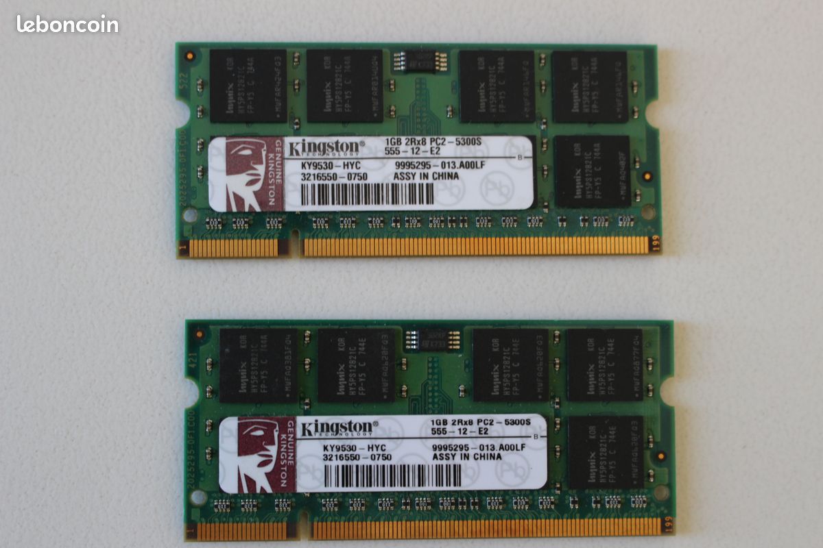 Ram Kingston 2 Go (2x1 Go) PC2-5300S (image 1)