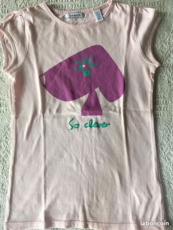 T-shirt coton Okaïdi 8 ans en parfait état (image 1)