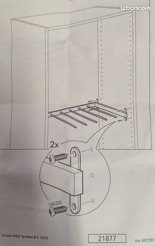 Porte pantalons IKEA KOMPLEMENT fixe21877 (image 4)