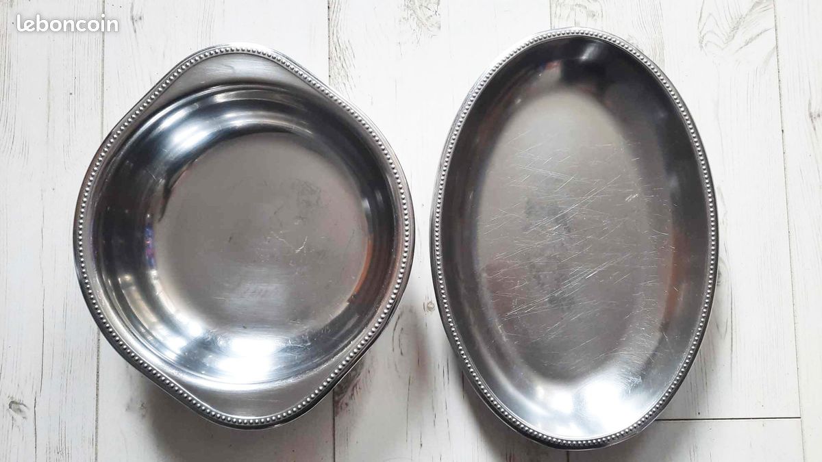 2 casseroles, Inox, 14cm et 18cm