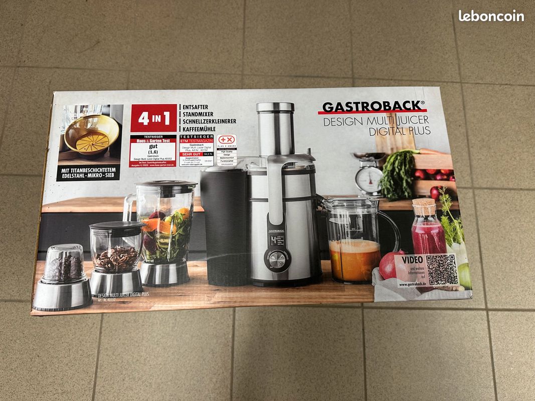 Gastroback 40151 Design Multi Juicer Digital Plus Entsafter Design