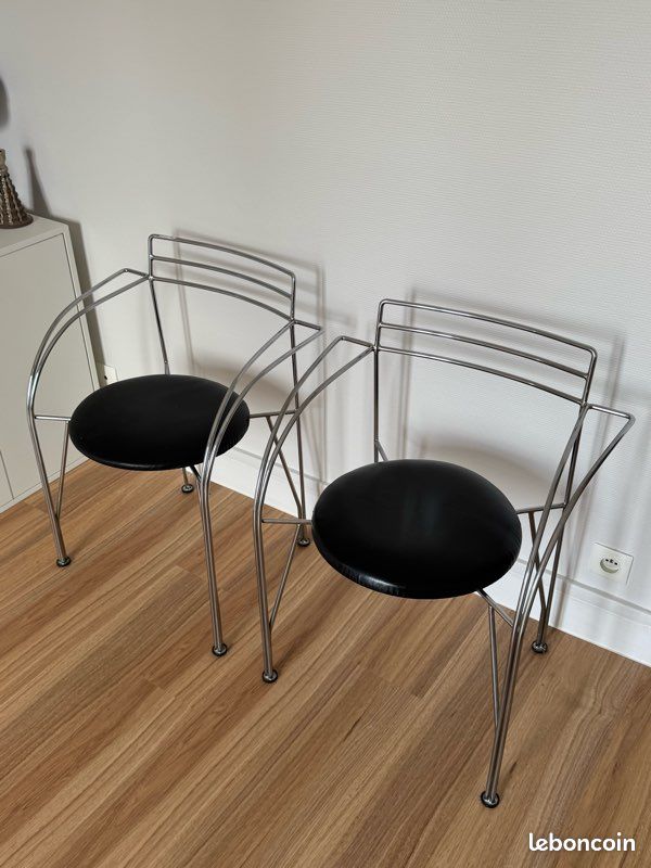 2 Chaises / Fauteuils Lune d’Argent par Pascal Mourgue pour Fermob 1980 (image 2)