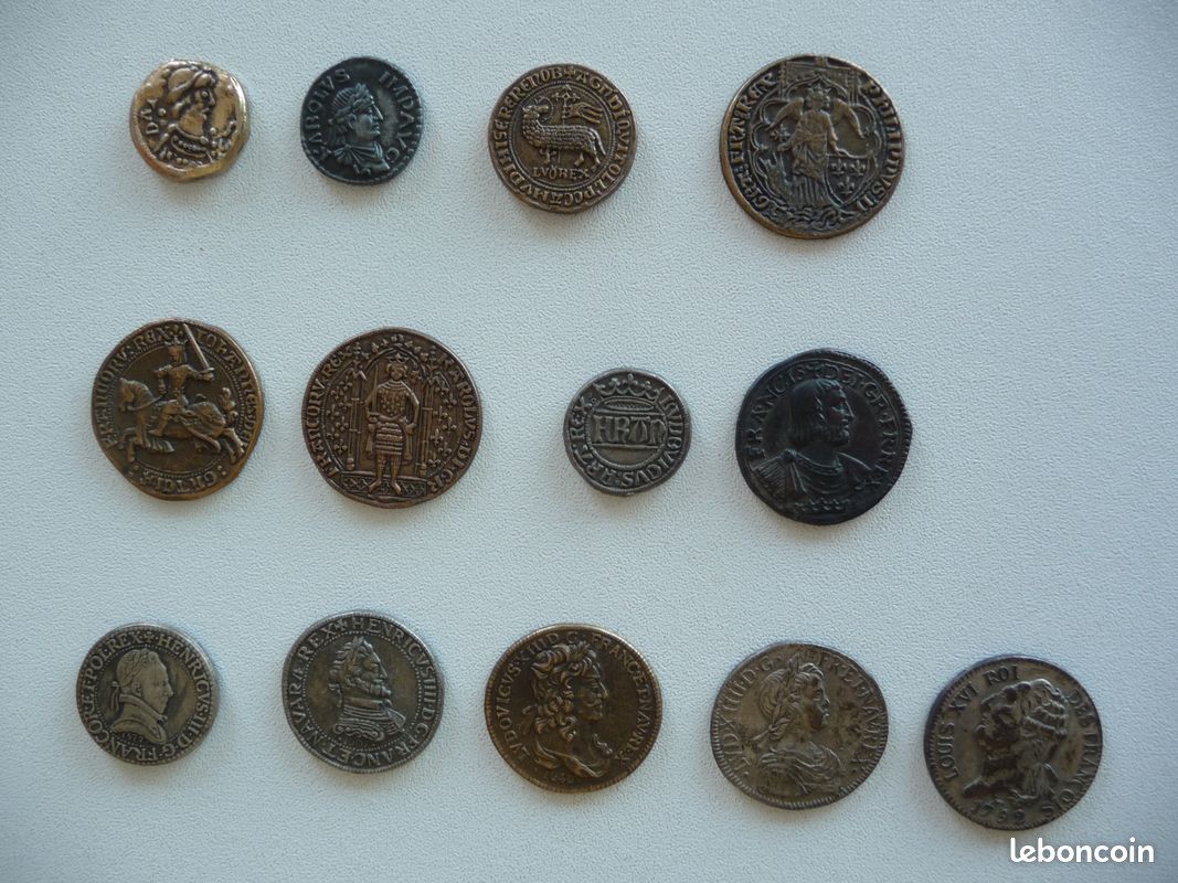 13 jetons Collection BP "Le Trésor des Rois de France" (image 1)