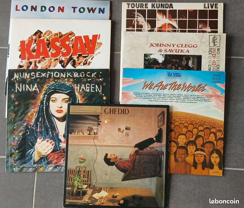 Lot 6 vinyles 33tours et 1 maxi 45T (image 1)