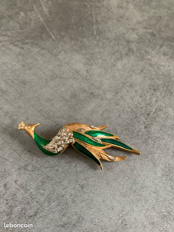 Broche Chien En Plaqué Or - Vintage, En Très Bon état