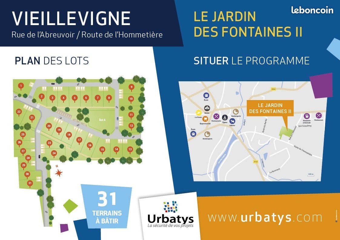Terrain 277 m² · à Vieillevigne · 277 m² · 59 900 €