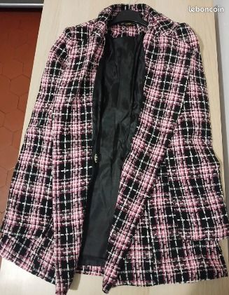 Veste en tweed de laine mélangée en bleu – Gucci