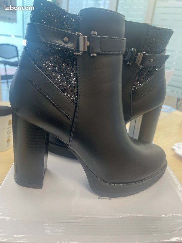 Bottes noires neuves (image 5)
