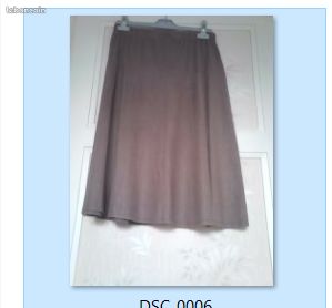 Jupe marron à panneaux 42/44 (image 1)