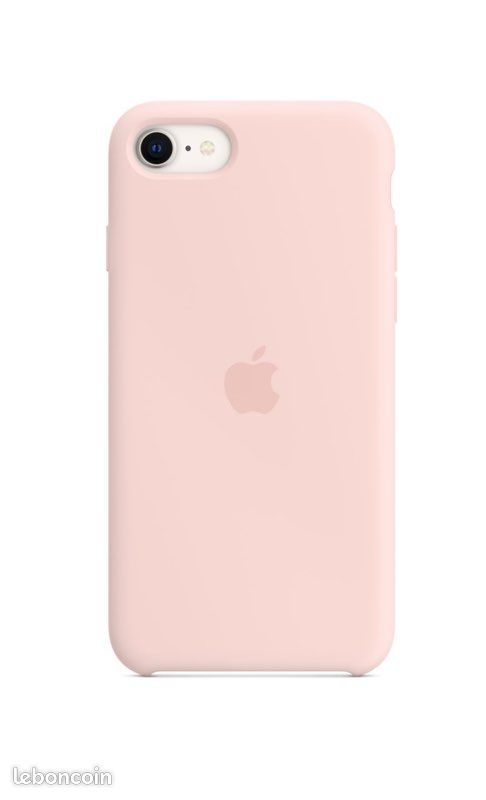 Coque silicone iPhone SE - Rose craie (image 7)