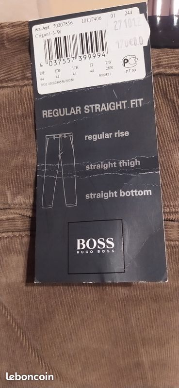 Pantalon marque " Hugo Boss" neuf marron taille 44 (image 5)
