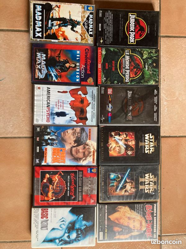 Divers vhs film action mad max jurassic Park (image 1)