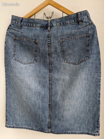 Mini-jupe En Jean Used Jean - Taille M (38) - Neuve Avec étiquettes - Style Décontracté