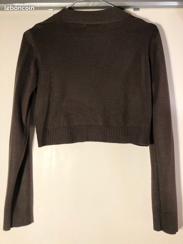 Gilet court / Boléro marron taille 38/40 La Redoute très bon état (image 2)