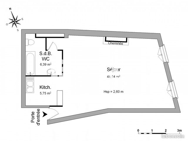 Appartement a louer vienne - 1 pièce(s) - 53 m2 - Surfyn