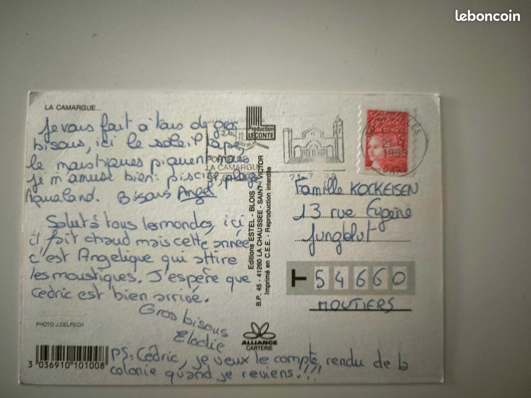 Carte postale Camargue Estel 99 (image 4)
