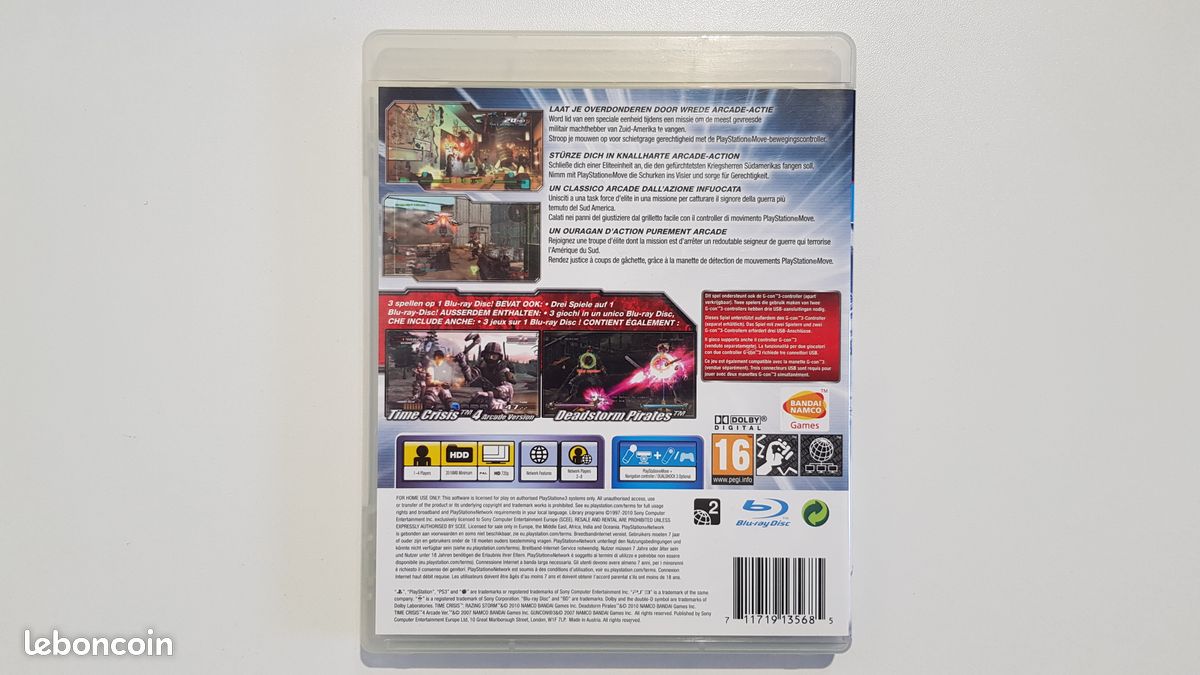 Jeu Time Crisis PS1 - Notice France - Version PAL - État Correct - Année 2000