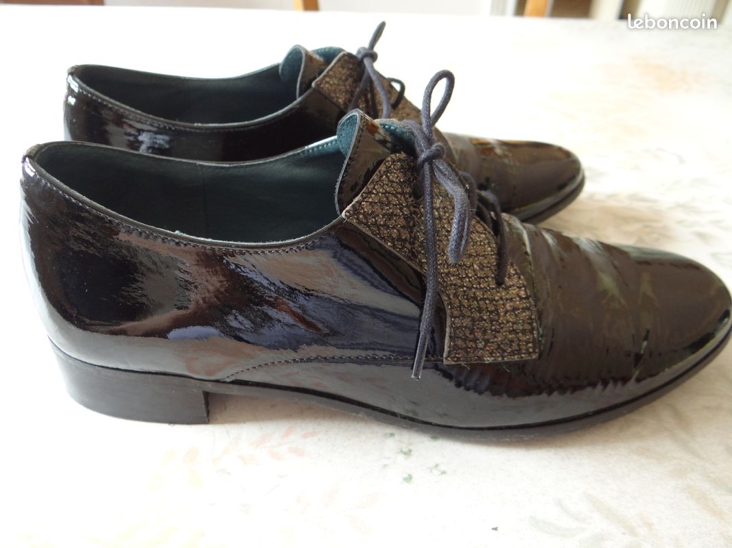 Chaussures (richelieu) Karston en cuir Pt 39 en bon état (image 1)