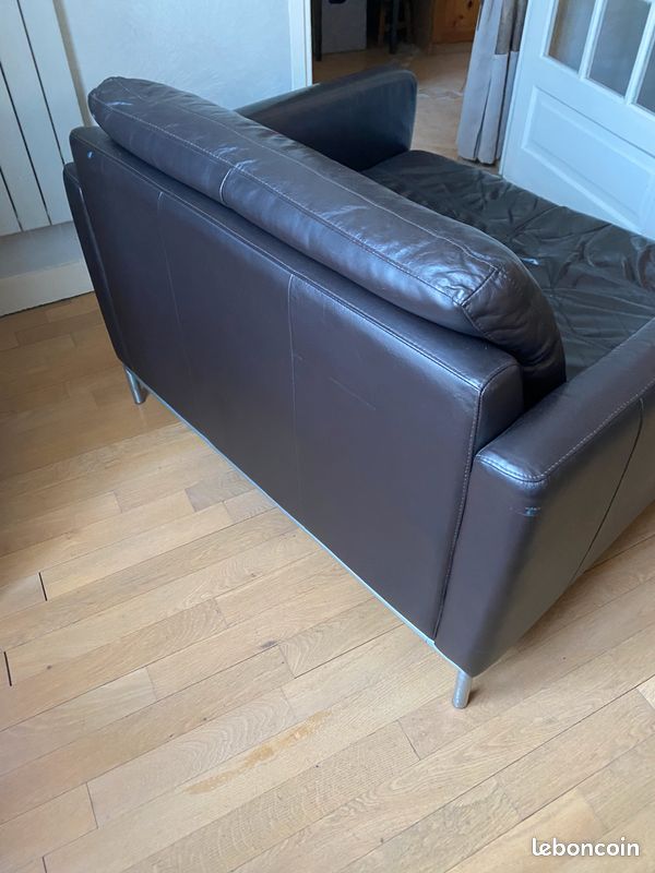 Lot de 2 Fauteuils en cuir (image 3)