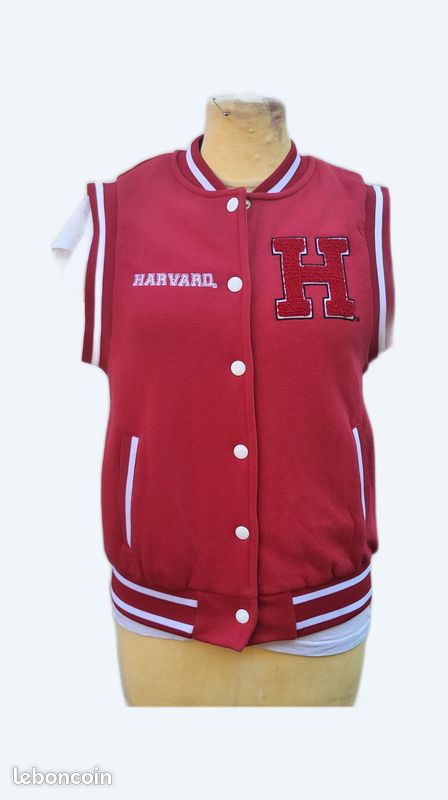 Sweat à Capuche Harvard Jennyfer Taille XS Beige - Occasion Très Bon état