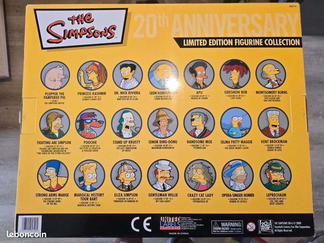 Lot Rare De 20 Figurines Vintage Les Simpson – Collection Complète Année 2000