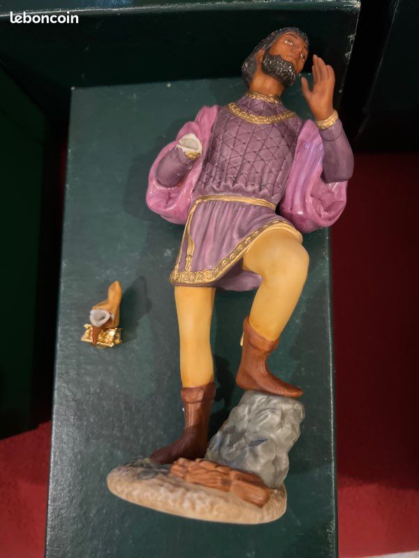 Santon Berger Agenouillé Martino Landi Pour Crèche 120 Cm | Vente En Ligne Sur