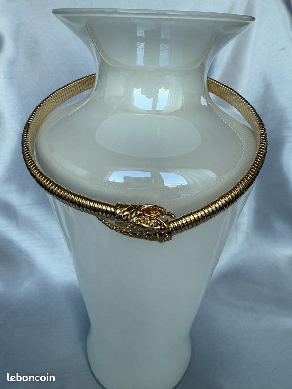 Collier choker serpent doré (image 2)