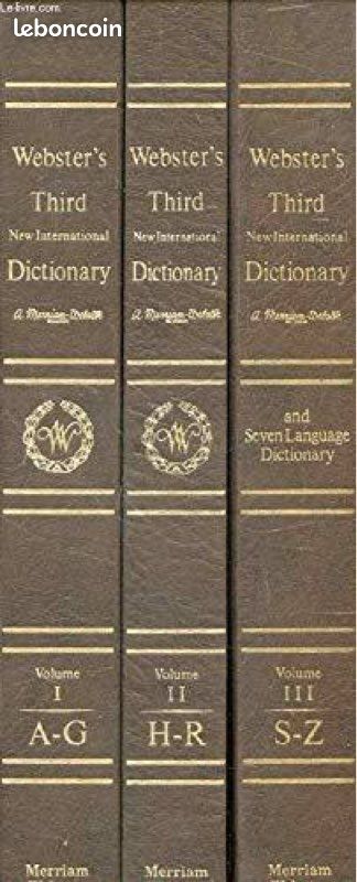 Webster’s Third New International Dictionary (image 1)