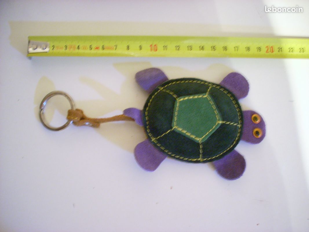 Tyqour Porte-clés Tortue - Porte-bonheur - Cadeau - Porte-clés En Acier