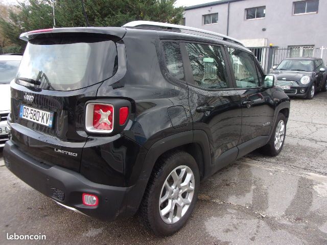 Jeep renegade 1.6 mjt 120 limited 12/14 127mkm gps/tel/ja17/radar ar /factures d entretien complet (image 4)