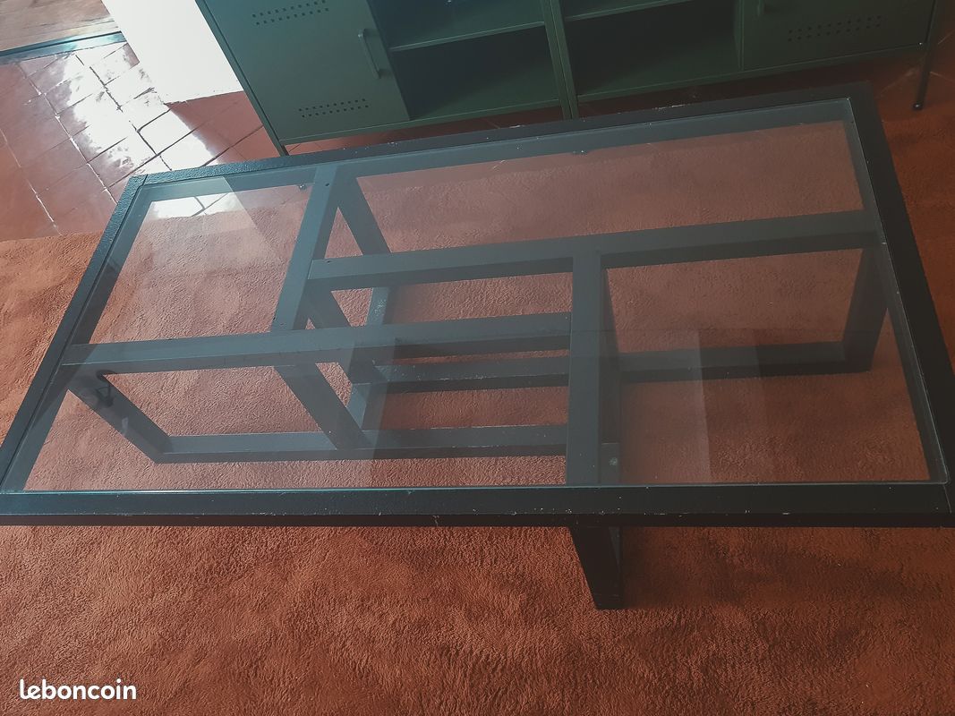 Table basse en verre (image 1)