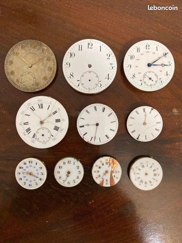 Lot 10 mouvements montres gousset (image 1)