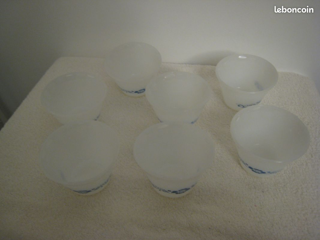 Lot de 7 ramequins en verre fumé