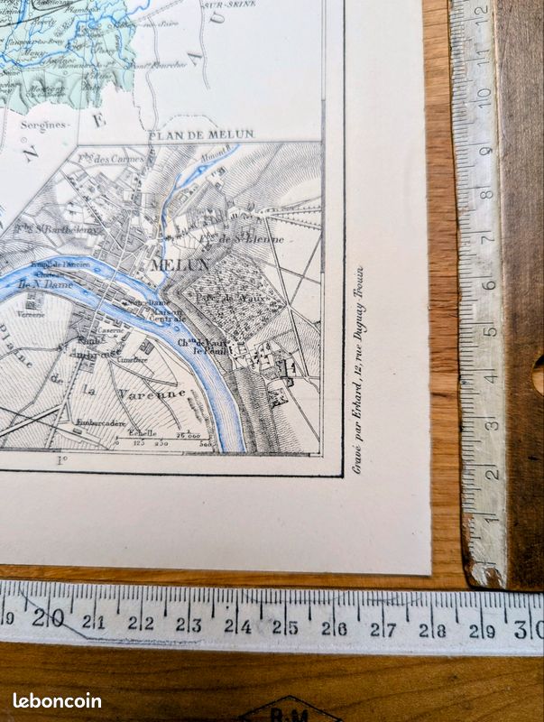 Carte de Seine-et-Marne, imprimée en 1883 (image 7)