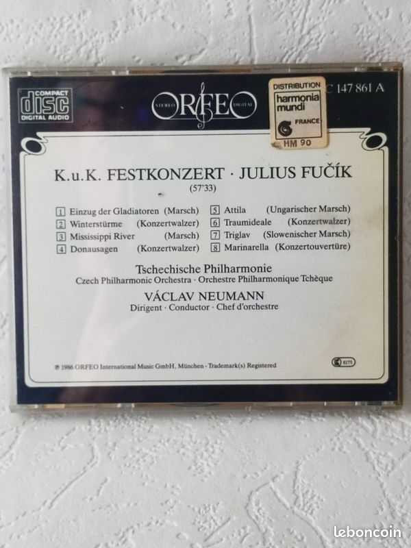 Tschechische Philharmonic , Václav Neumann, Julius Fučík, K.u.K Festkonszert (image 3)