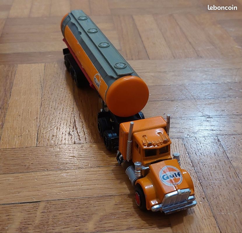 Camion Telestar Majorette N°610 – Orange Et Jaune – Rare échelle 1/87