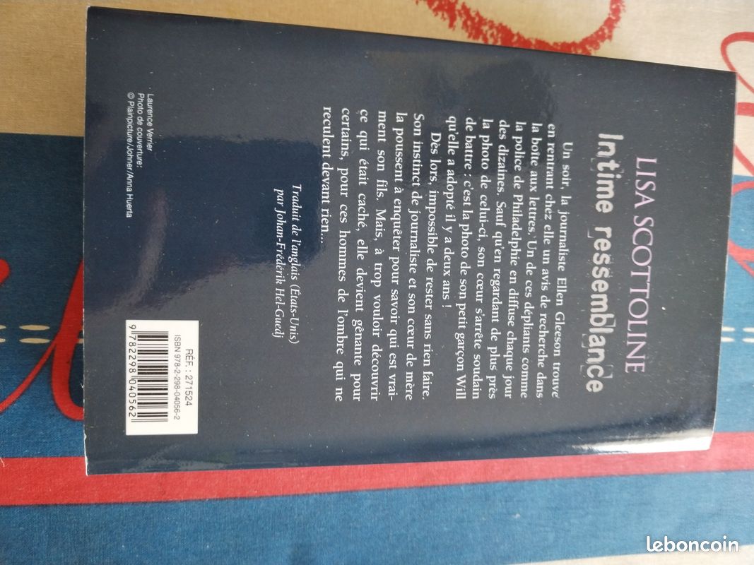 Livre neuf " Intime ressemblance " (image 2)