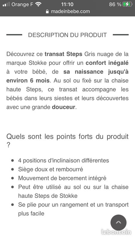 Transat Et Balancelle Stokke D Occasion Annonces Equipement Bebe Leboncoin Page 5 Transat Et Balancelle Stokke D Occasion Annonces Equipement Bebe Leboncoin Page 5