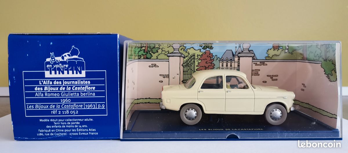 18 voitures Tintin Tintin Atlas à l'échelle 1/43