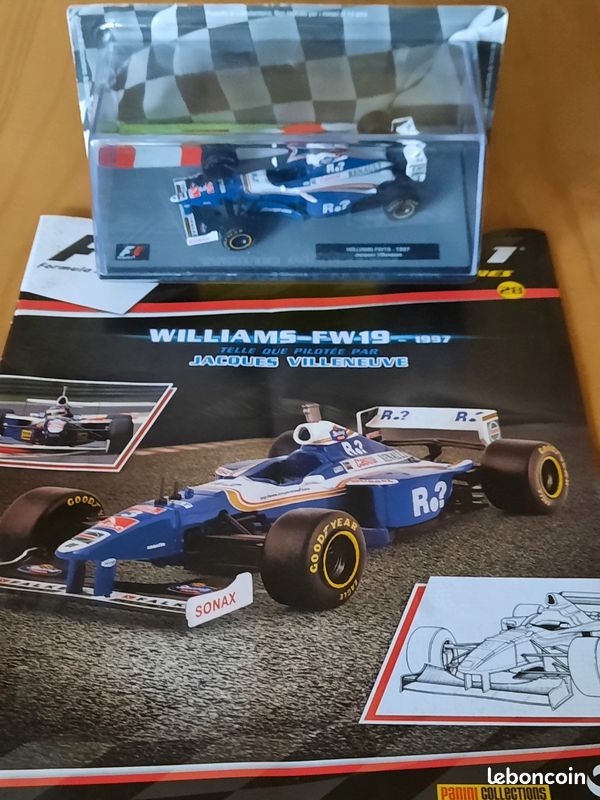 Cette Williams-Renault FW19 1997 pilotée par Jacques Villeneuve est à
