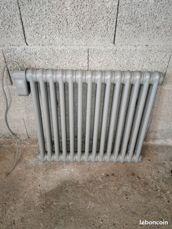 Radiateur inertie fluide GoodHome Mermoz 1000W gris + Thermostat (image 1)