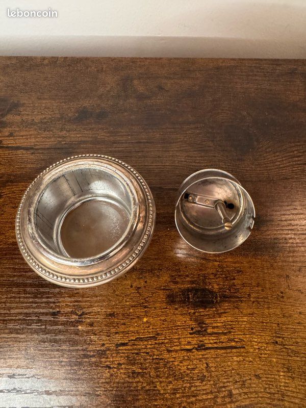 Briquet de Table Orfèvrerie CHRISTOFLE GALLIA (Métal Argenté) - Mécanisme COLIBRI (image 3)