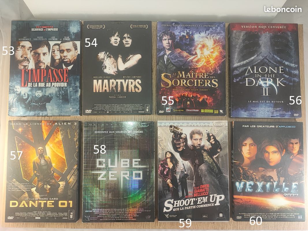 Lot N°4 - DVD Action/Horreur/SF - N°45 à 68 - Fourreaux Cartonnés (image 4)