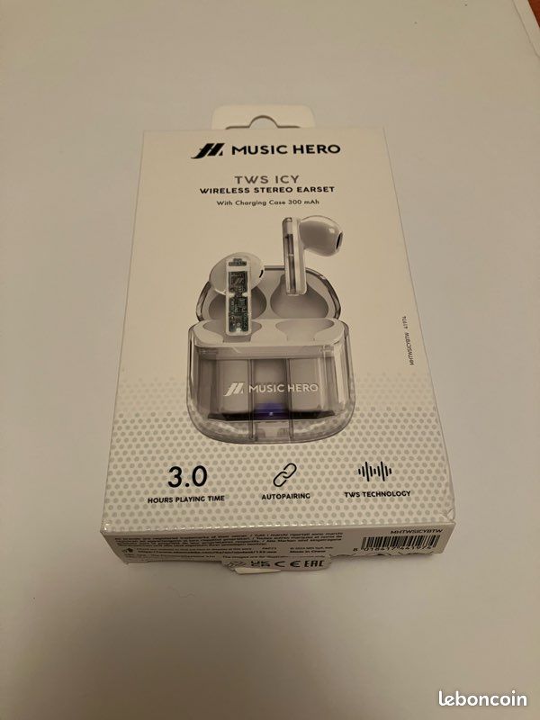 Écouteurs sans fil Music Hero TWS ICY Photo, audio vidéo