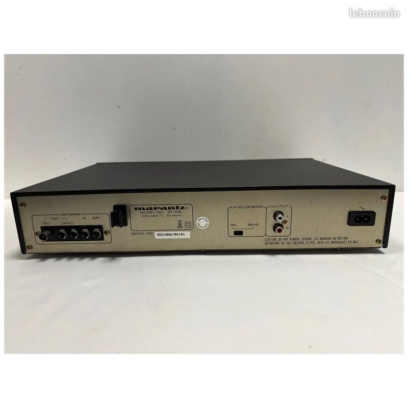 Tuner Marantz ST-54L - Révisé Par Un Pro - AM/FM Numérique - Son Stéréo - Noir