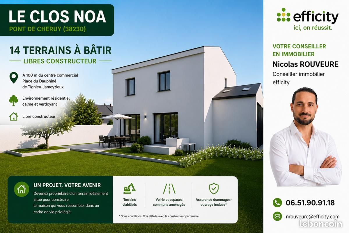 Terrain 300 m² Pont De Cheruy · à Pont-de-Chéruy · 130 000 €