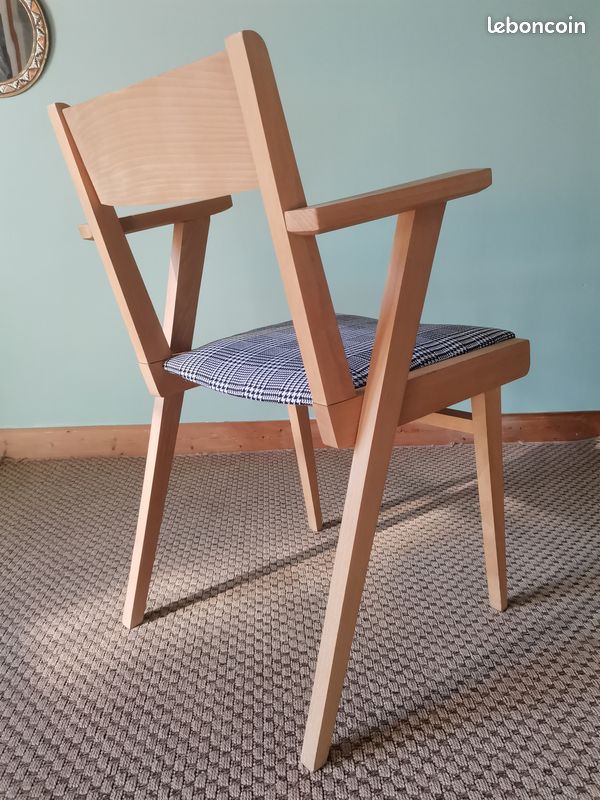 Fauteuils motifs pied de poule #2 (image 4)