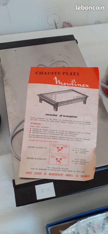 Chauffe plat électrique de table (image 1)