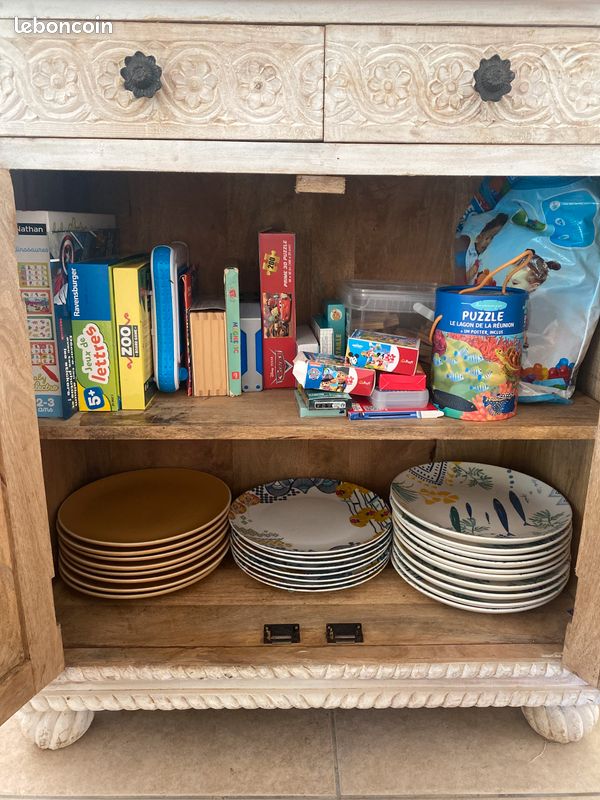 Buffet en bois style oriental (image 4)